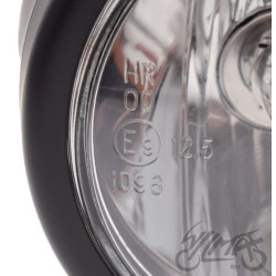 LAMPA H7 + H4 ECE ZESTAW 110mm CZARNY MAT