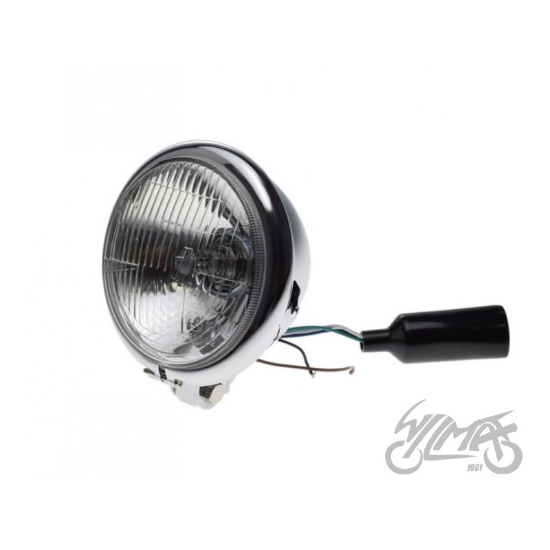 LAMPA 5-3/2" H4 12V CHROM Emark