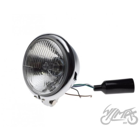 LAMPA 5-3/2" H4 12V CHROM Emark