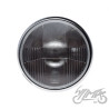 LAMPA 7" H4 12V CZARNA / RAMKA CHROM Emark