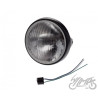 LAMPA 7" H4 12V CZARNA / RAMKA CZARNA Emark