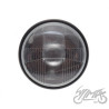 LAMPA 7" H4 12V CZARNA / RAMKA CZARNA Emark MATT