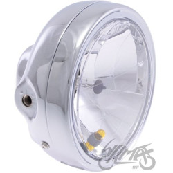 LAMPA PRZÓD 6" BOCZNE MOCOWANIE H4 CHROM