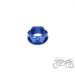NAKRĘTKA PÓŁKI WIDELCA M22x1,00mm NIEBIESKA