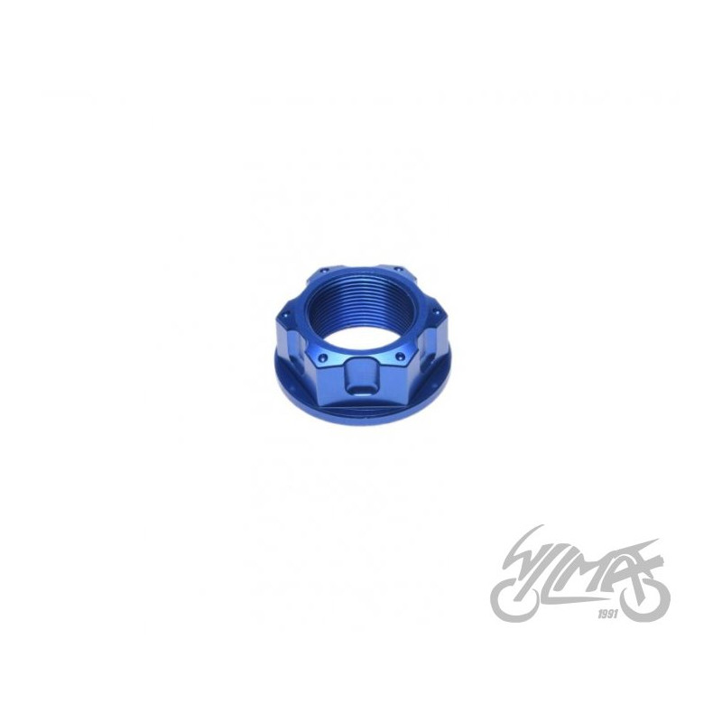 NAKRĘTKA PÓŁKI WIDELCA M22x1,00mm NIEBIESKA