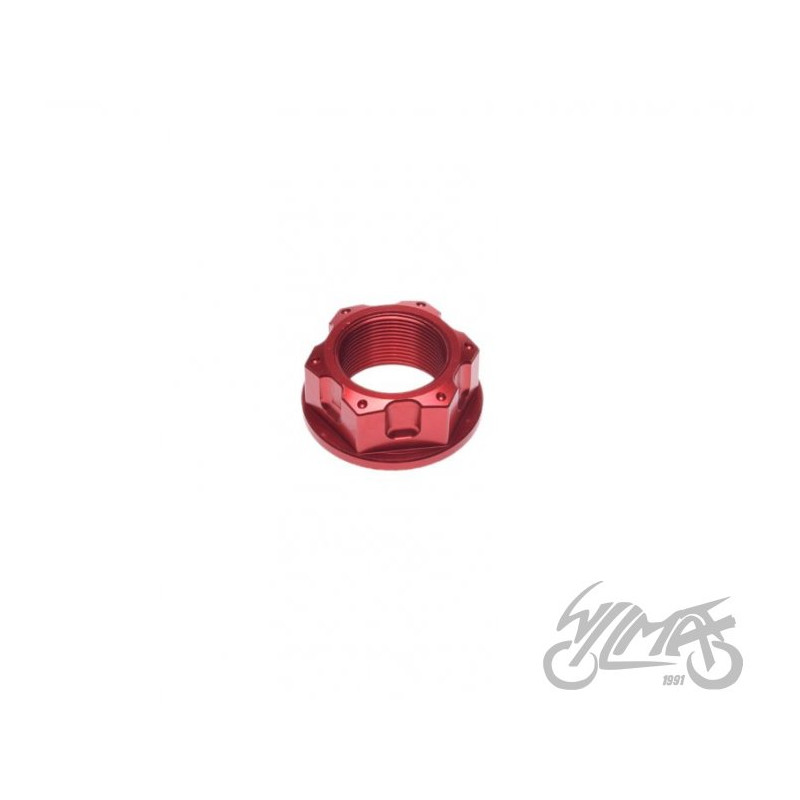 NAKRĘTKA PÓŁKI WIDELCA M22x1,00mm CZERWONA