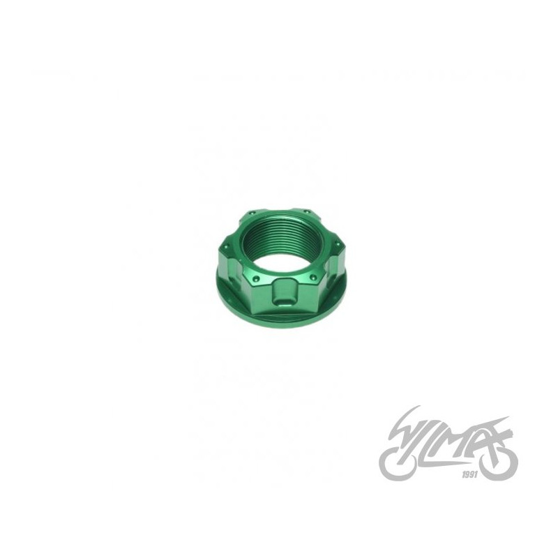NAKRĘTKA PÓŁKI WIDELCA M22x1,00mm ZIELONA