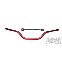 KIEROWNICA ENDURO 22 mm ALUMINIOWA CZERWONA
