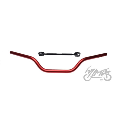 KIEROWNICA ENDURO 22 mm ALUMINIOWA CZERWONA