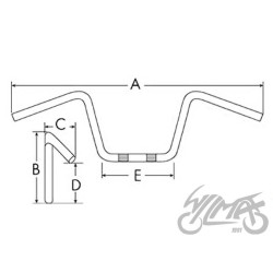 KIEROWNICA ENDURO 28,5 mm ALUMINIOWA ZŁOTA