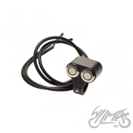 WŁĄCZNIK UNIWERSALNY PODWÓJNY PODŚWIETLANY 23,8mm