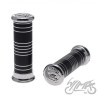 MANETKA METAL RYFLOWANA 7/8"+1" CZARNA