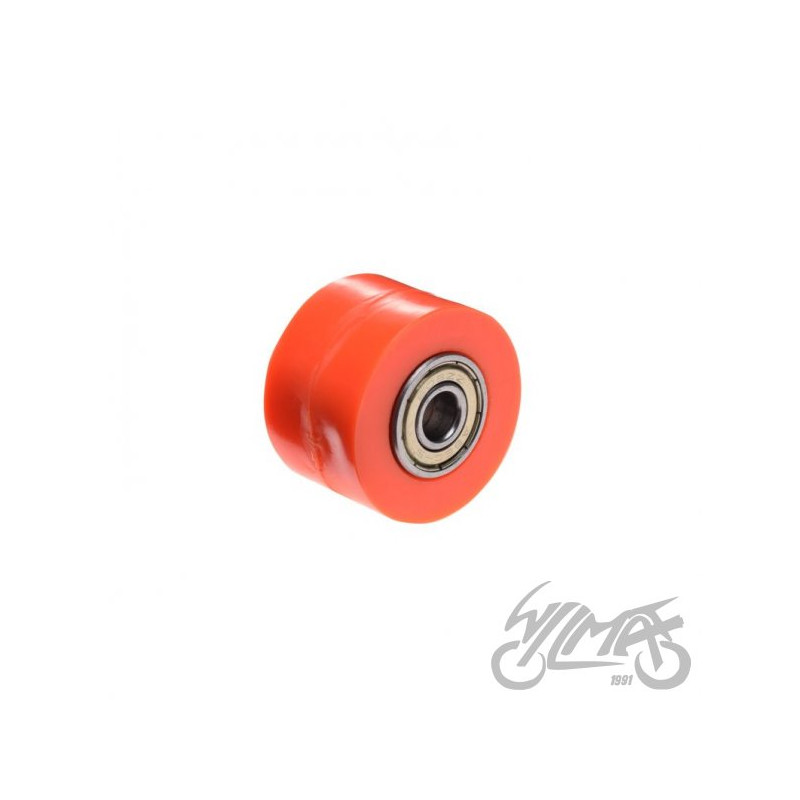 ROLKA PROWADZĄCA ŁAŃCUCHA NAP. 38 MM POMARAŃCZOWA