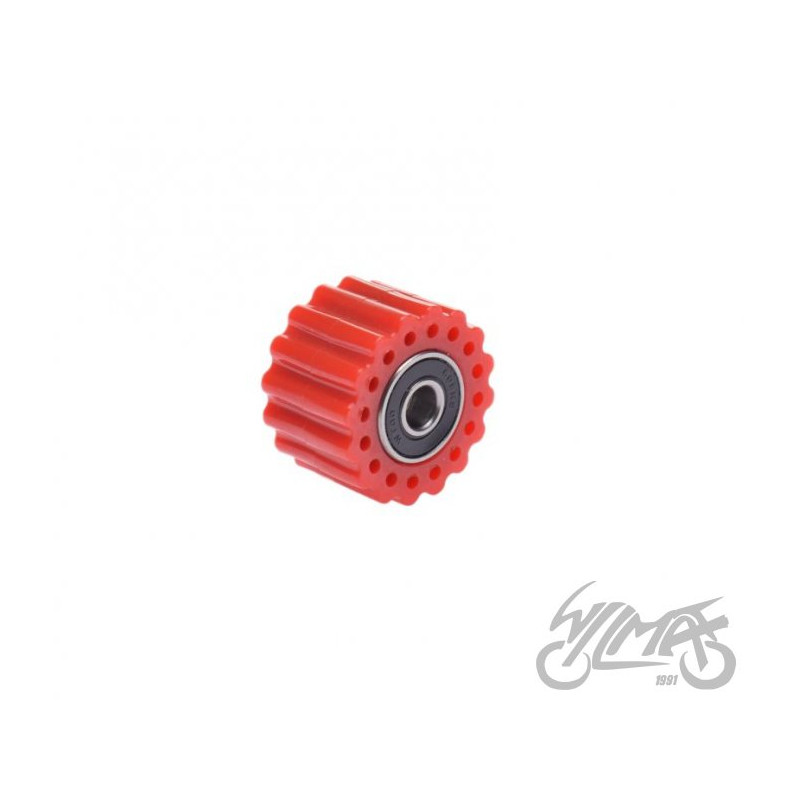 ROLKA PROWADZĄCA ŁAŃCUCHA NAPĘDOWEGO 38MM CZERWONA