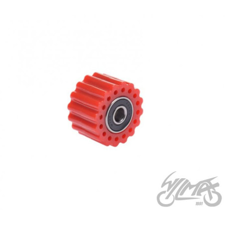 ROLKA PROWADZĄCA ŁAŃCUCHA NAPĘDOWEGO 38MM CZERWONA