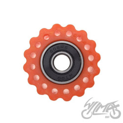 ROLKA PROWADZĄCA ŁAŃCUCHA NAP. 38 MM POMARAŃCZOWA
