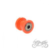 ROLKA PROWADZĄCA ŁAŃCUCHA NAP. 22 MM POMARAŃCZOWA
