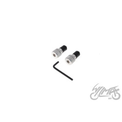KOŃCÓWKA KIEROWNICY 15/26mm ALUM CHROM RYFLOWANA