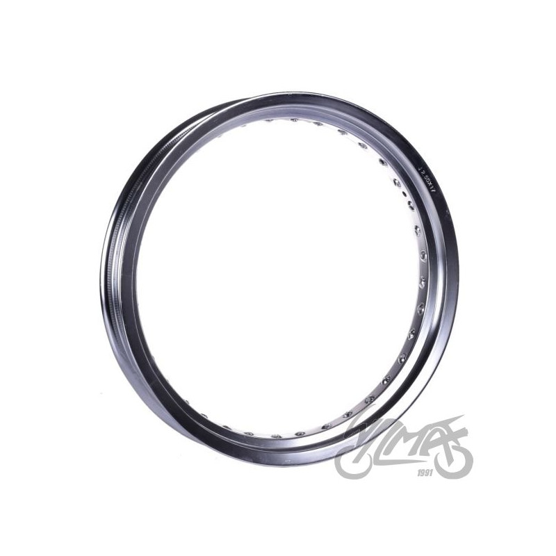 OBRĘCZ KOŁA 17x2,50 36 SZPRYCH ALUMINIUM SREBNA