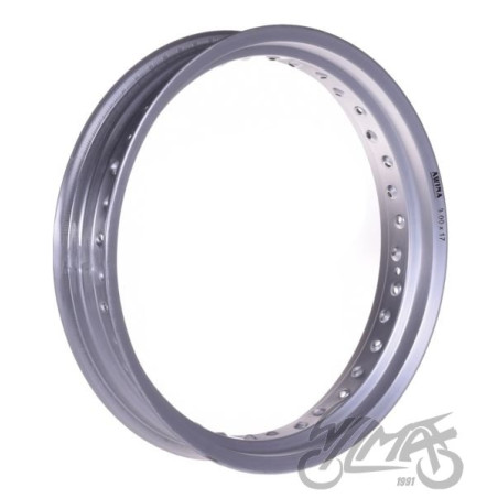 OBRĘCZ KOŁA 17x3,00 36 SZPRYCH ALUMINIUM SREBNA