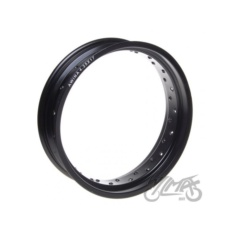 OBRĘCZ KOŁA 17x4,25 36 SZPRYCH ALUMINIUM CZARNA