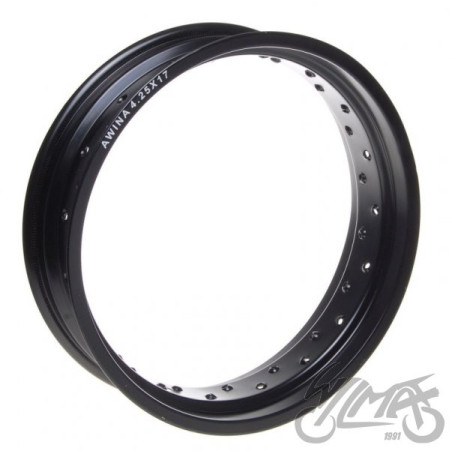 OBRĘCZ KOŁA 17x4,25 36 SZPRYCH ALUMINIUM CZARNA