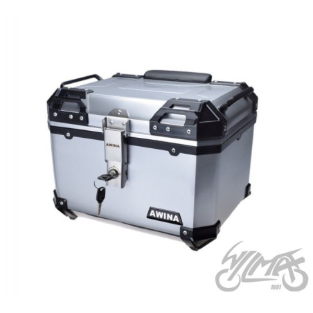 KUFER AWINA 45L 43.5x38x34 cm SREBRNY NOWOŚĆ !!!!