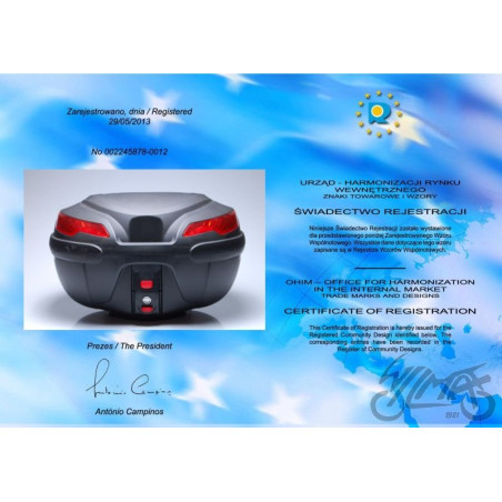 KUFER K-MAX Z PŁYTĄ MONTAŻOWĄ 50L