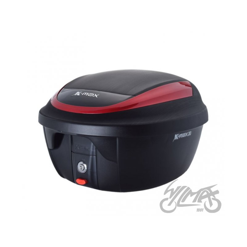KUFER K-MAX Z PŁYTĄ MONTAŻOWĄ CZERWONY 30L