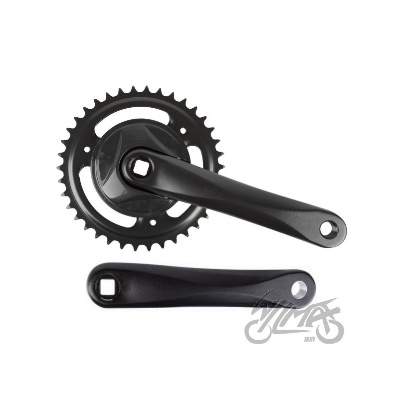 MECHANIZM KORBOWY 1 RZĘDOWY ALU 38 Z CZARNY