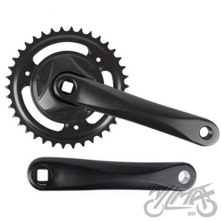MECHANIZM KORBOWY 1 RZĘDOWY ALU 38 Z CZARNY