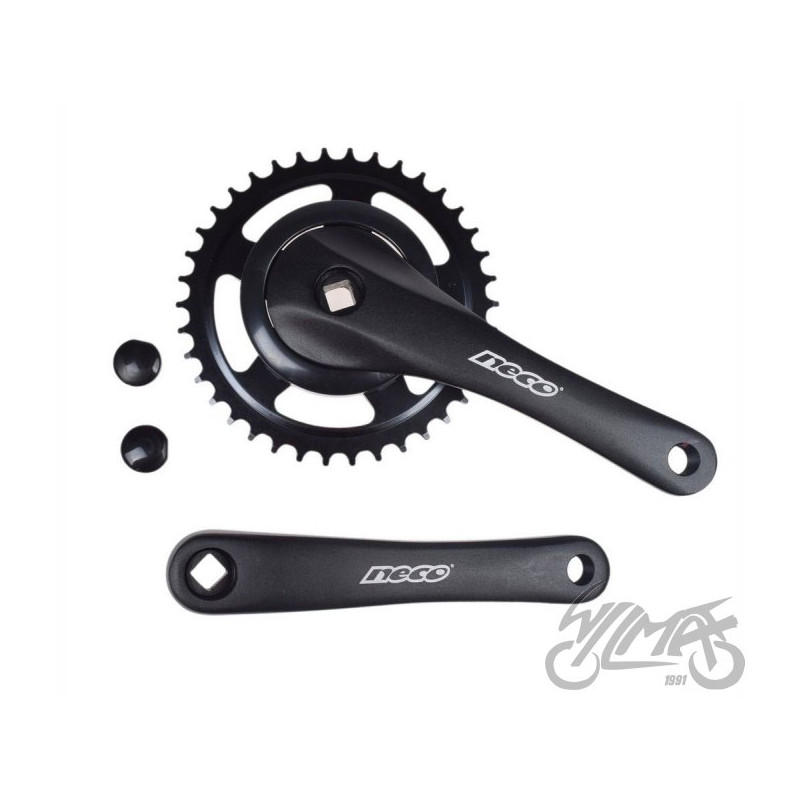 MECHANIZM KORBOWY 1 RZĘDOWY ALU NECO 38 Z CZARNY