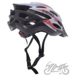 KASK ROWEROWY AWINA by MOON MTB L BIAŁO/CZERWONY