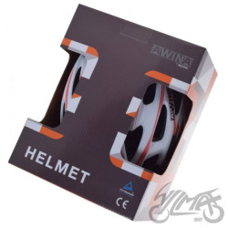 KASK ROWEROWY AWINA by MOON MTB L BIAŁO/CZERWONY