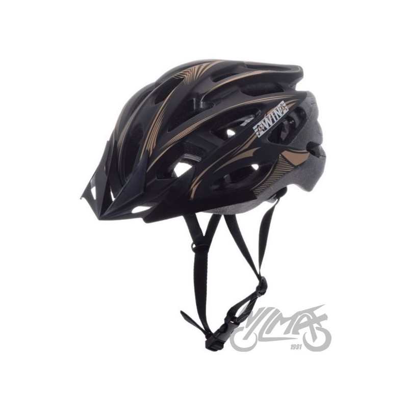 KASK ROWEROWY AWINA by MOON MTB L CZARNO/ZŁOTY