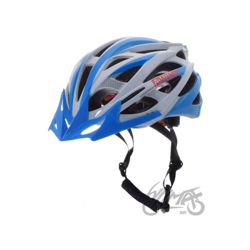 KASK ROWEROWY AWINA by MOON MTB L NIEBIESKO/BIAŁY
