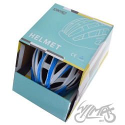 KASK ROWEROWY AWINA by MOON MTB L NIEBIESKO/BIAŁY