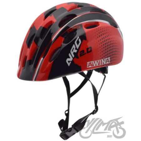 KASK ROWEROWY AWINA by MOON DZIECIĘCY M CZERWONY