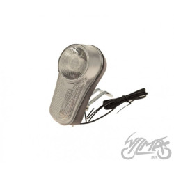 LAMPA ROWEROWA NA WIDELEC PRZÓD NA DYNAMO 6V 2.4W