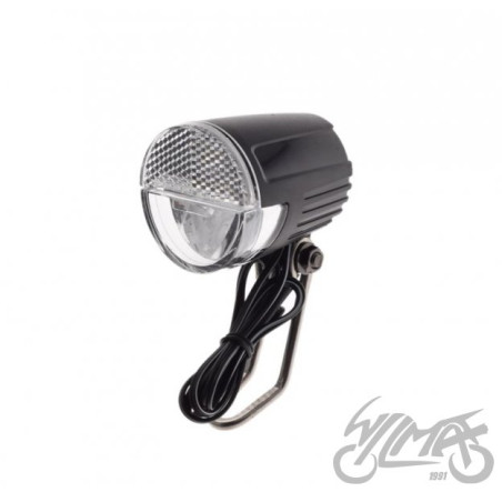 LAMPA ROWEROWA PRZÓD NA PRĄDNICE Z PODTRZYMANIEM