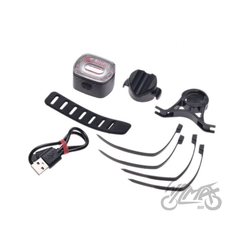 LAMPA ROWEROWA TYŁ LED PODSIODŁOWA USB
