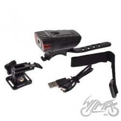 LAMPA ROWEROWA PRZÓD 1 LED 300 LM