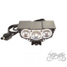 LAMPA ROWEROWA PRZÓD 3 x LED CZARNA