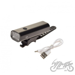 LAMPA ROWEROWA PRZÓD 1 LED ALU 400 LM 2000 mAh