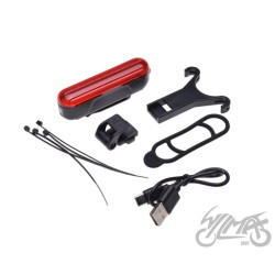 LAMPA ROWEROWA TYŁ LED USB