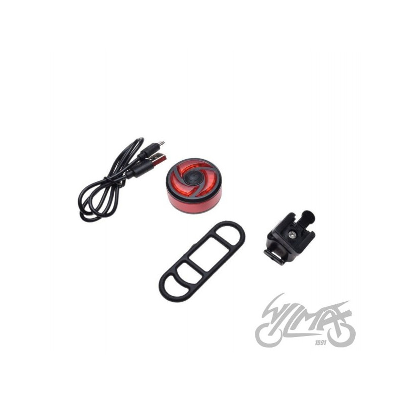 LAMPA ROWEROWA TYŁ LED USB