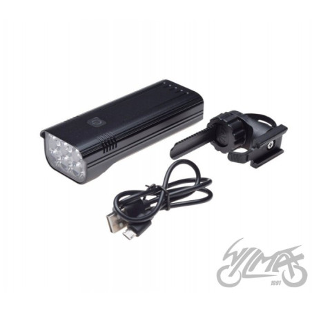 LAMPA ROWEROWA PRZÓD 6 LED ALU
