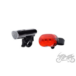 LAMPA ROWEROWA PRZÓD TYŁ LED kpl. 2 szt.