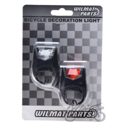 LAMPA ROWEROWA PRZÓD TYŁ LED kpl. 2 szt SILIKON