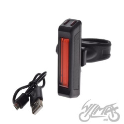 LAMPA ROWEROWA TYŁ COB LED USB